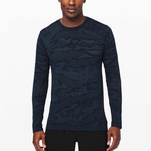 Lululemon metal vent breathe long sleeve code blue / true navy